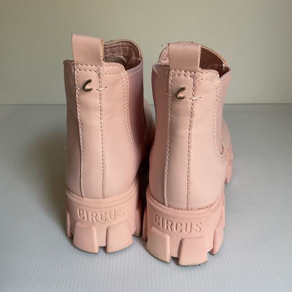 Circus NY Pink Platform Chelsea Boots Women’s Size 6.5 Chunky Sole Ankle Booties - Picture 5 of 9